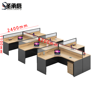 圣承启 屏风办公桌 C6柜张