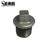 圣承启 镀锌外丝堵头 DN8 2分带边 个
