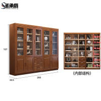 圣承启 落地书柜 五门台