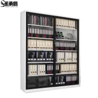 圣承启 玻璃门书柜1.5m台