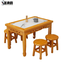 圣承启快餐桌1.4米套