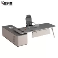 圣承启 老板桌 2.2米带椅张