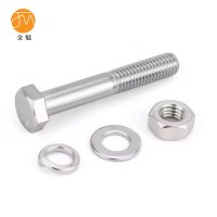 金魅 不锈钢半丝螺栓 M16*60 套