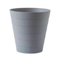 金魅 简约竹节垃圾桶客厅厨房办公室书房专用加大加厚PP材质无盖垃圾篮 个