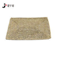 捷宇辉手工方形草编垫350mm*600mm/张