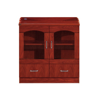 合祥源 茶水柜办公储物矮柜油漆置物文件柜落地柜矮柜 800*400*850mm/组