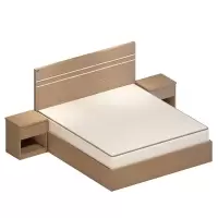 合祥源 单人床公寓板式床1.2米 1200*2000*1000mm (计价单位:张)