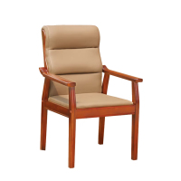 合祥源 实木会议椅真皮椅 635*530*1000mm QX-BGY49  单位:张