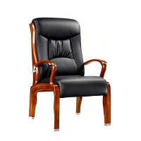 合祥源 实木会议椅真皮椅 670*770*1155mm QX-BGY51  单位:张