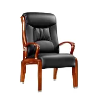合祥源 实木会议椅真皮椅 670*770*1155mm QX-BGY51  单位:张