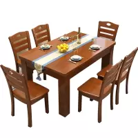 合祥源 餐桌椅组合配六椅 1450*900*750mm QX-CZ11 单位:套
