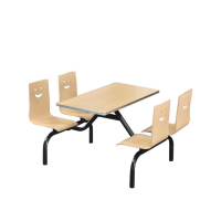 合祥源 连体餐桌椅组合 1200*600*750mm QX-CZ19 单位:张