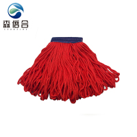 森倍合 超细纤维拖把头蜈蚣绳拖把头 加大红色/个