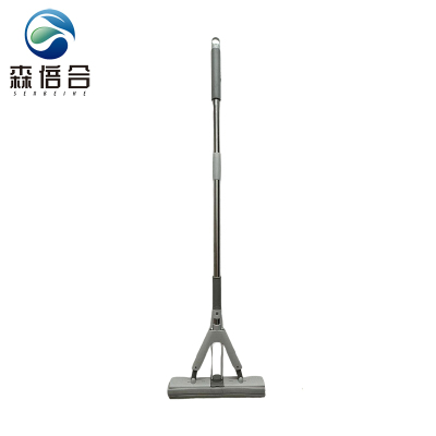 森倍合 海绵拖把胶棉拖把对折挤水拖把 33cm/把