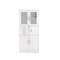 奈斯特 五门三斗 文件柜 850*390*1800mm 白色 台