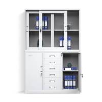 奈斯特 宽中六斗 文件柜 1180*390*1800mm 白色 台