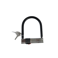 奈斯特 U型锁 黑胶单叶片 把