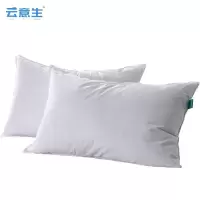 云意生 全棉羽丝绒枕芯 1000g 45*75cm(±3cm)/个