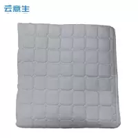 云意生无印风格子夹棉牛奶绒 床垫 180*200cm/张