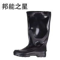 邦能之星雨鞋高筒雨靴防水防滑耐磨耐酸碱鱼塘下雨天加厚水靴工地胶鞋水鞋N53231