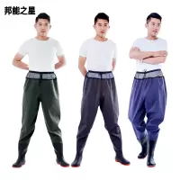 邦能之星齐腰下水裤半身防水雨裤抓鱼全身男女下海抓鱼防水裤N55153