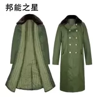 邦能之星棉大衣军绿色长款保暖防风防水加绒加棉加厚劳保救灾工作服防寒服N59271