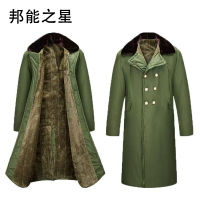 邦能之星棉大衣军绿色长款保暖内里加绒加厚救灾防寒服老式棉大衣劳保棉服N59272