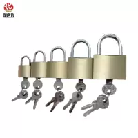 楚庆优 挂锁铜锁通开锁通用锁 32MM 把