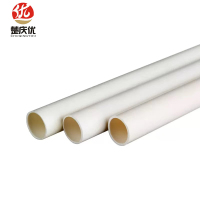 楚庆优 PVC穿线管电线套管阻燃走线管布线管 50MM加厚 米