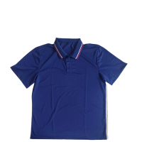 雅思威尔蓝色短袖翻领套装YES835套