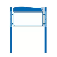 涵雅思 烤漆宣传展示架定制 1*0.9米 套