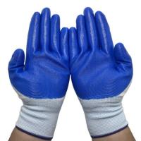 梦丽赛 丁腈半胶劳保手套 均码(双)