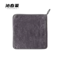 沁春莱加厚珊瑚绒抹布(灰色)30*30cm/条
