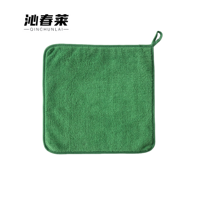 沁春莱加厚珊瑚绒抹布(绿色)30*40cm/条