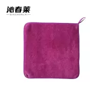 沁春莱加厚珊瑚绒抹布(紫色)30*40cm/条