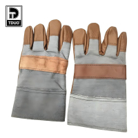 TDUO半皮防烫劳动电焊工手套S51 双