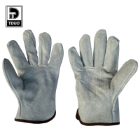 TDUO牛皮劳保手套D87双