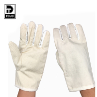 TDUO 点塑帆布劳保手套 I163 双