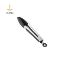 雷福峰硅胶食物夹烘培面包夹黑色9寸/个