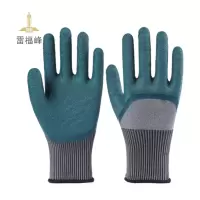 雷福峰轮胎橡胶手套透气防护乳胶手套长25cm/双