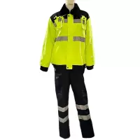 铁平 荧光黄/藏青色拼接套装 S-4XL 套(订单请备注尺码)