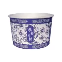 江小果 一次性青花瓷纸碗 JXG-CW 只