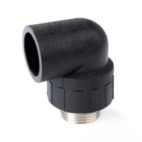 时速 PE外丝弯头 25x1/2" 个