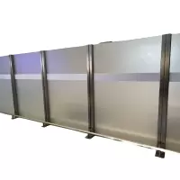 三猫树 玻璃隔断 白钢框+10mm玻璃 平方米