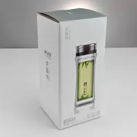 鋆珑 茶艺师系列 双层玻璃杯便携式月牙杯 韵300 个