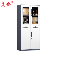 贞合 中二斗文件柜灰白 1850*900*400mm 台