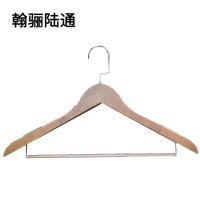 翰骊陆通 衣架实木衣架 防滑胶套款 个
