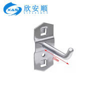 欣安顺洞洞板五金工具挂钩单斜50mm/个