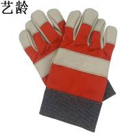 艺龄 手套帆布 牛皮 双