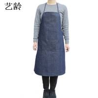 艺龄 围裙挂脖长身 牛仔布 /条